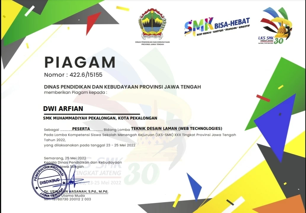 Peserta LKS Jateng