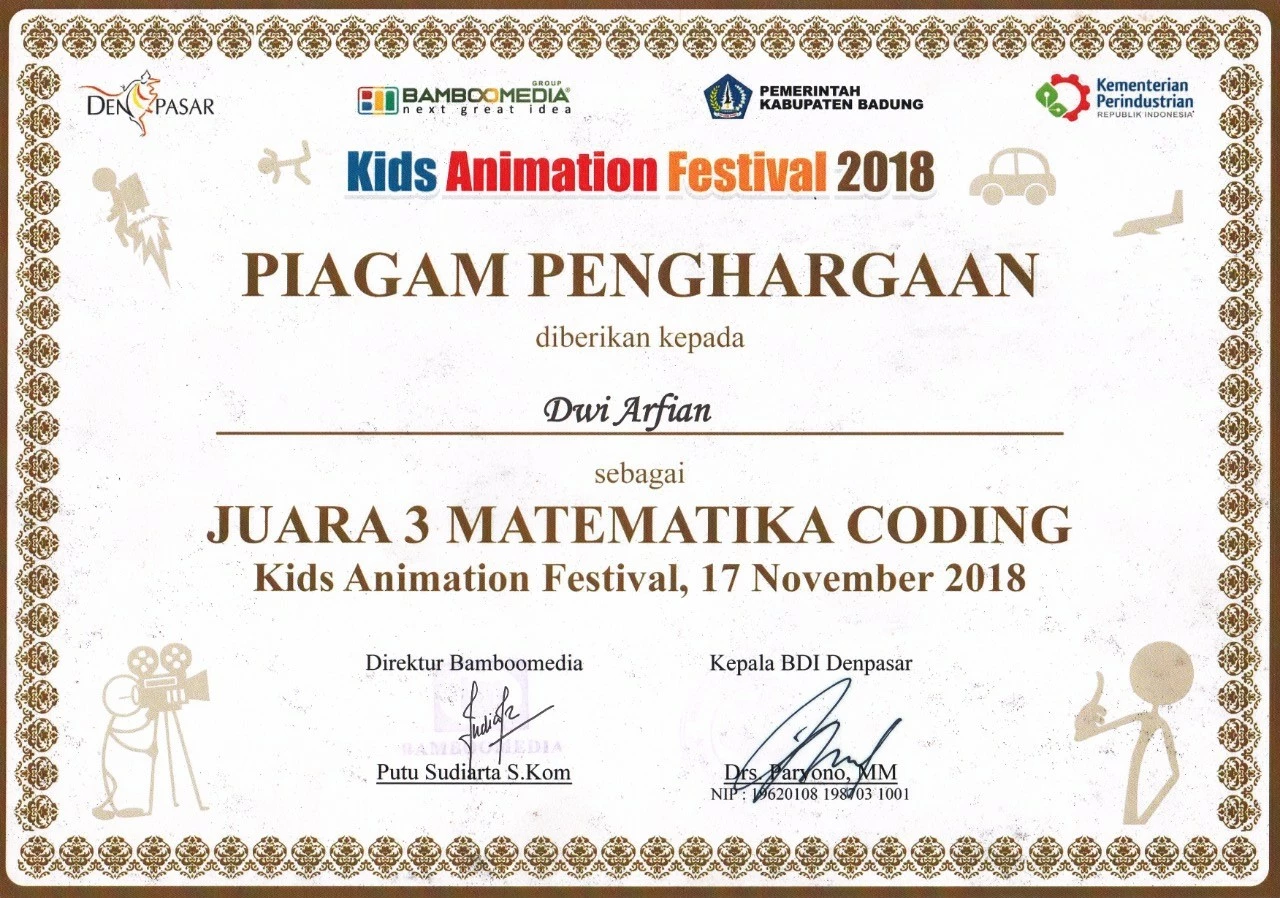 Juara 3 MTK Coding SMP